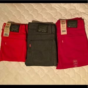 3 Men Levi’s skinny jeans 28x28